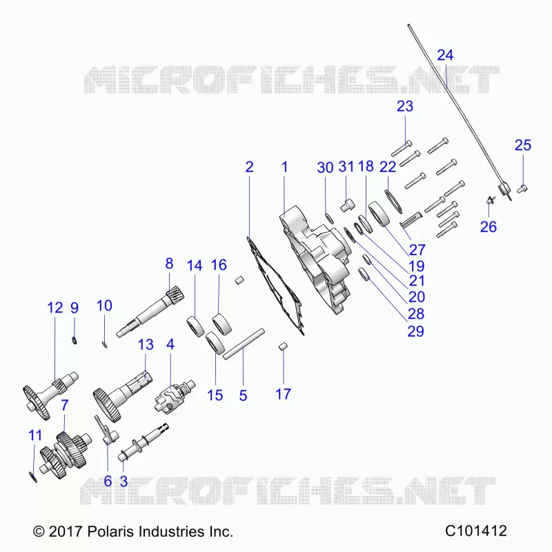 DRIVE TRAIN, MAIN GEARCASE
