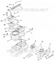 CYLINDER   MANIFOLD HURRICANE B964466 AND INTL. HURRICANE I964466 (4935733573C001)