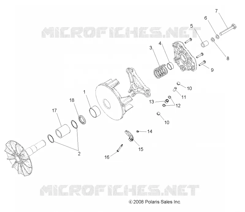 DRIVE TRAIN, PRIMARY CLUTCH