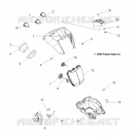 HEADLIGHT POD AND SPEEDOMETER