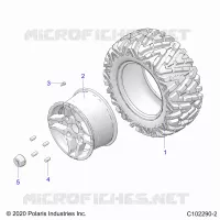 WHEELS, REAR TIRE