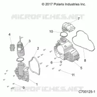 ENGINE, ALTERNATOR  COVER HVAC