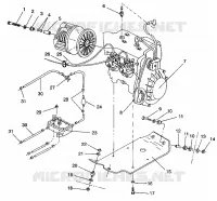 ENGINE MOUNTING TRAIL/0930761 AND  TRAIL DELUXE/0930243 (4923222322029A)