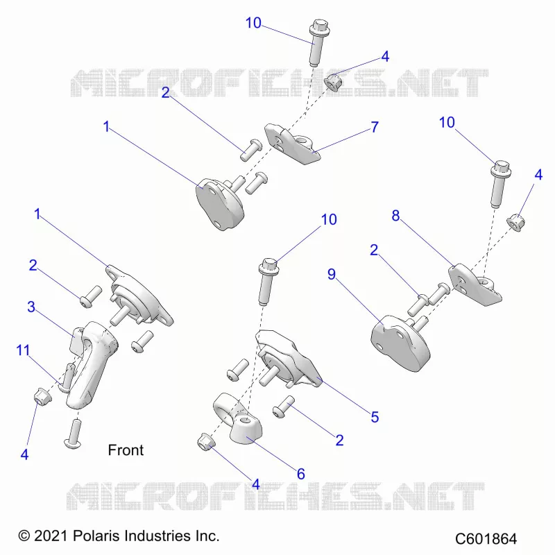 ENGINE, MOUNTING & LONG BLOCK