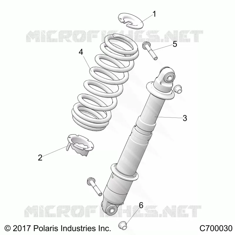 SUSPENSION, REAR SHOCK MOUNTING