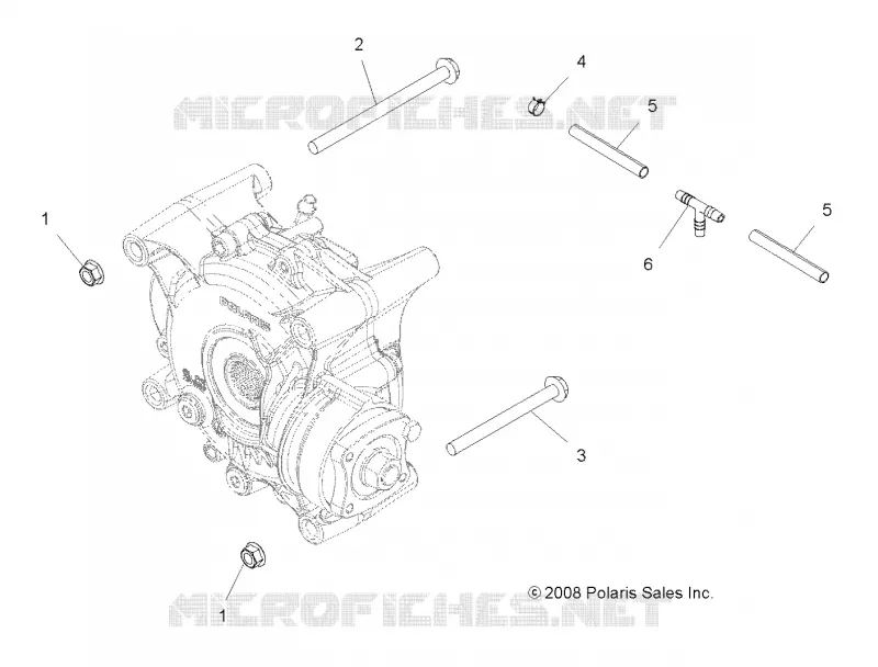 DRIVE TRAIN, GEARCASE MOUNTING, REAR