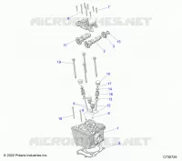 ENGINE, CYLINDER HEAD, CAMS AND VALVES