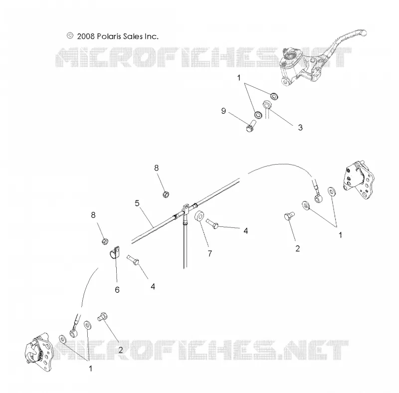 FRONT BRAKE BRAKE LINES