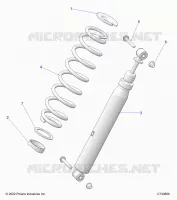 SUSPENSION, REAR SHOCK MOUNTING EVAP