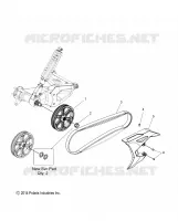 DRIVE TRAIN, DRIVEN SPROCKET, BELT AND GUARD