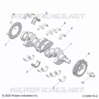 ENGINE, CRANKSHAFT AND BEARINGS