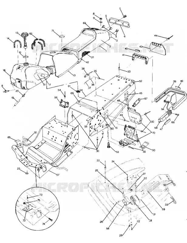 CHASSIS AND SEAT TRAIL (4919281928001A)