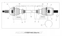 DRIVE TRAIN, FRONT DRIVE SHAFT