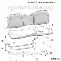 SEAT ASM. REAR