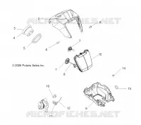 HEADLIGHT POD AND SPEEDOMETER