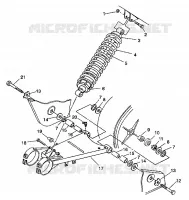 SWING ARM   SHOCK 6X6 350L W938739 (4924062406028A)