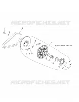 DRIVE TRAIN, SECONDARY CLUTCH