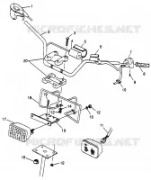 HANDLEBAR   HEADLIGHT SCRAMBLER 400L W97BC38C (4939893989B008)