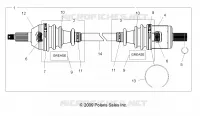 DRIVE TRAIN, FRONT DRIVE SHAFT