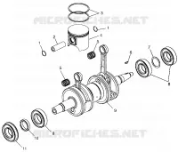 PISTON   CRANKSHAFT 700 XC 0971766 (4941814181C009)