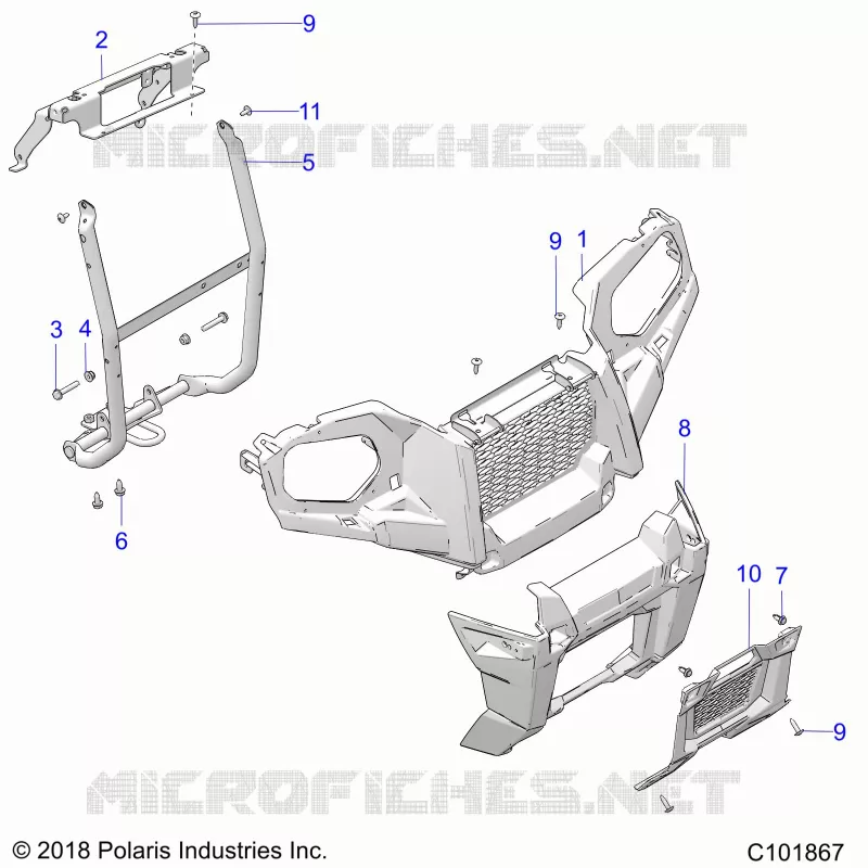 FRONT BUMPER AND MOUNTING