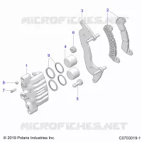 BRAKES, FRONT BRAKE CALIPER