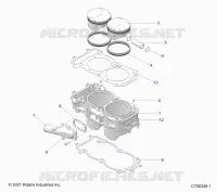 CYLINDER AND PISTON