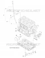 ENGINE, OIL SYSTEM AND DIPSTICK