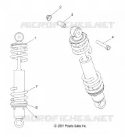 FRONT TRACK SHOCK (7043243)(600 LX)