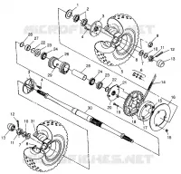 REAR WHEEL DRIVE  SCRAMBLER 500 W97BC50A (4943074307C006)