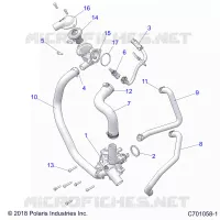 ENGINE, WATERPUMP AND BYPASS