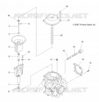 ENGINE, CARBURETOR UPPER