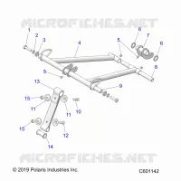 SUSPENSION, FRONT TORQUE ARM