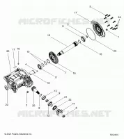 DRIVE TRAIN, RIGHT ANGLE GEARCASE ASM.