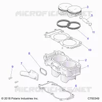 CYLINDER AND PISTON