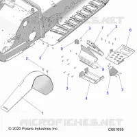 CHASSIS, FOOTREST-LH AND CLUTCH GUARD