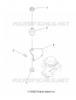 ENGINE, CARBURETOR BRACKET