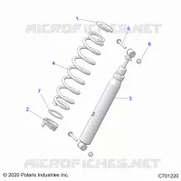 SUSPENSION, REAR SHOCK MOUNTING