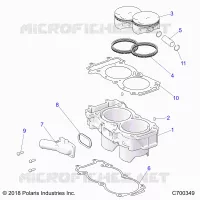 CYLINDER AND PISTON