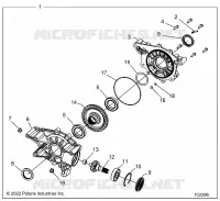 DRIVE TRAIN, REAR GEARCASE INTERNALS