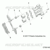 BRAKES, REAR CALIPER
