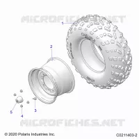 WHEELS, REAR TIRE