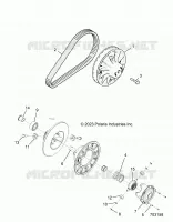 DRIVE TRAIN, SECONDARY CLUTCH