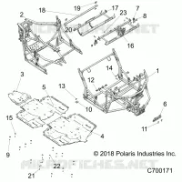CHASSIS, MAIN FRAME AND SKID PLATES