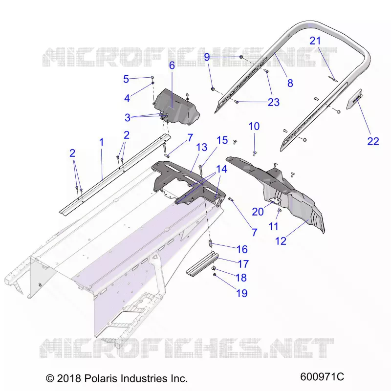 BUMPER, REAR, SNOWFLAP AND TAILLIGHT COVER