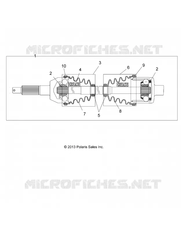 DRIVE TRAIN, REAR DRIVE SHAFT, 1333335