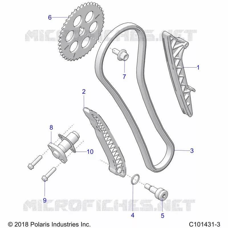 CAM CHAIN AND TENSIONER