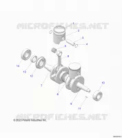 ENGINE, PISTON AND CRANKSHAFT