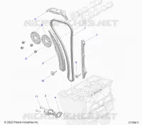 CAM CHAIN AND TENSIONER