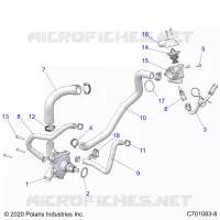 ENGINE, WATERPUMP AND BYPASS